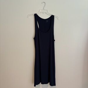 Daily Ritual Navy Sleeveless Razorback Tank Dress Size L